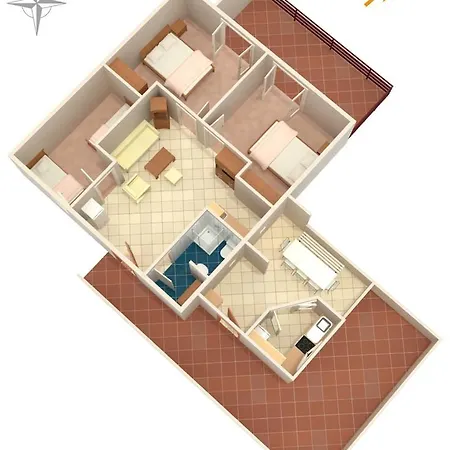 Apartamento By The Sea Tkon, Pasman - 8395 Tkon